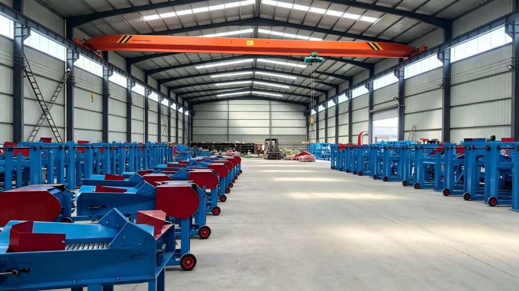 Sunto Machinery factory workshop —chaffcutter assembly line crawler tractor assembly line feed pellet machine assembly line,feed processing machinery
